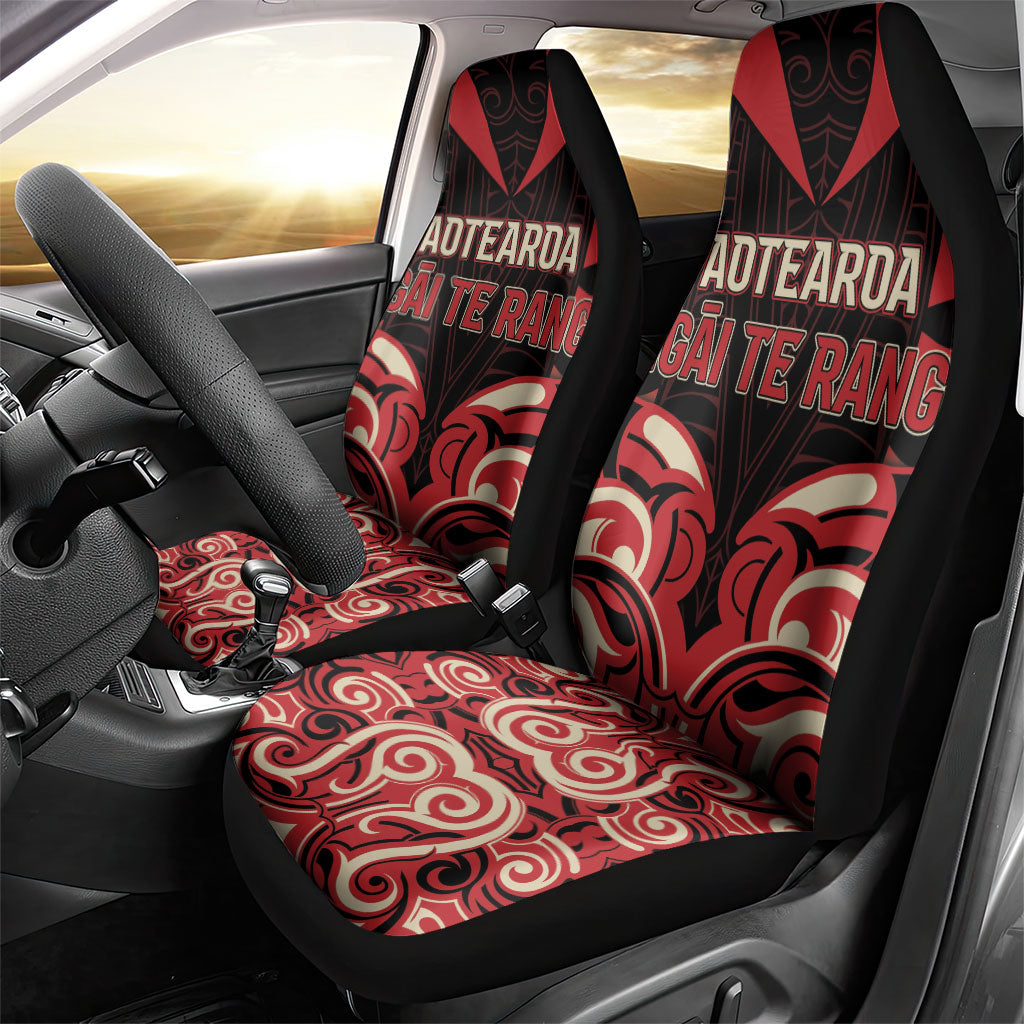 Aotearoa Ngai Te Rangi Car Seat Cover New Zealand Traditional Maori Pattern DT05 - Polynesian Pride