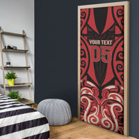 Custom Aotearoa Ngai Te Rangi Door Cover New Zealand Traditional Maori Pattern DT05 - Polynesian Pride