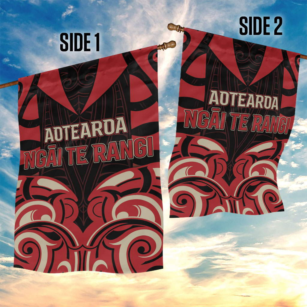 Aotearoa Ngai Te Rangi Garden Flag New Zealand Traditional Maori Pattern DT05 - Polynesian Pride