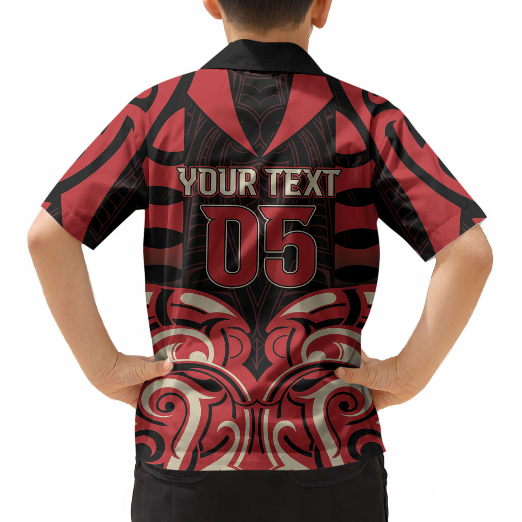 Custom Aotearoa Ngai Te Rangi Kid Hawaiian Shirt New Zealand Traditional Maori Pattern DT05 - Polynesian Pride