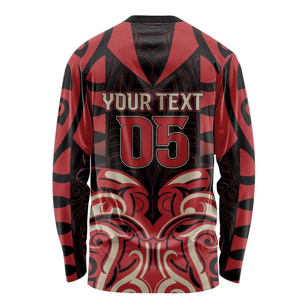 Custom Aotearoa Ngai Te Rangi Long Sleeve Shirt New Zealand Traditional Maori Pattern DT05 - Polynesian Pride