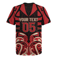 Custom Aotearoa Ngai Te Rangi Rugby Jersey New Zealand Traditional Maori Pattern DT05 - Polynesian Pride