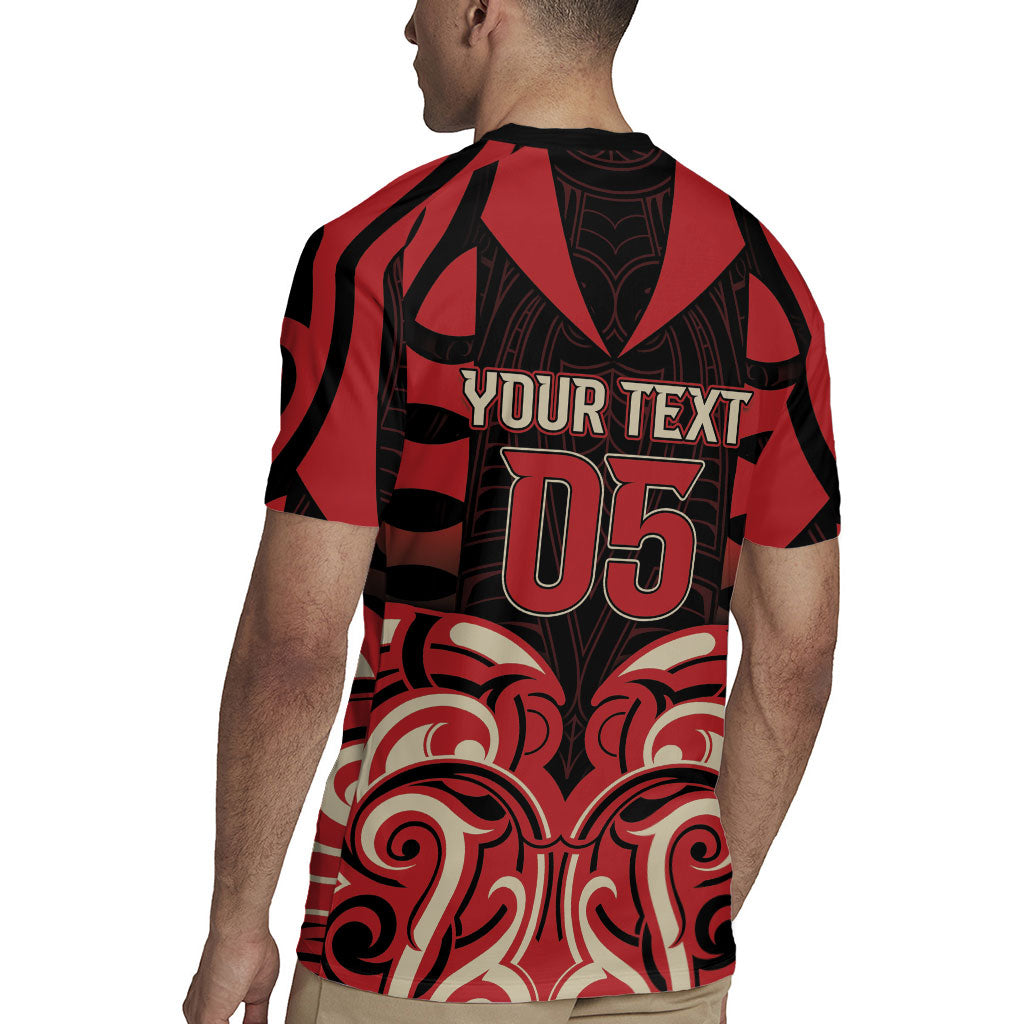 Custom Aotearoa Ngai Te Rangi Rugby Jersey New Zealand Traditional Maori Pattern DT05 - Polynesian Pride
