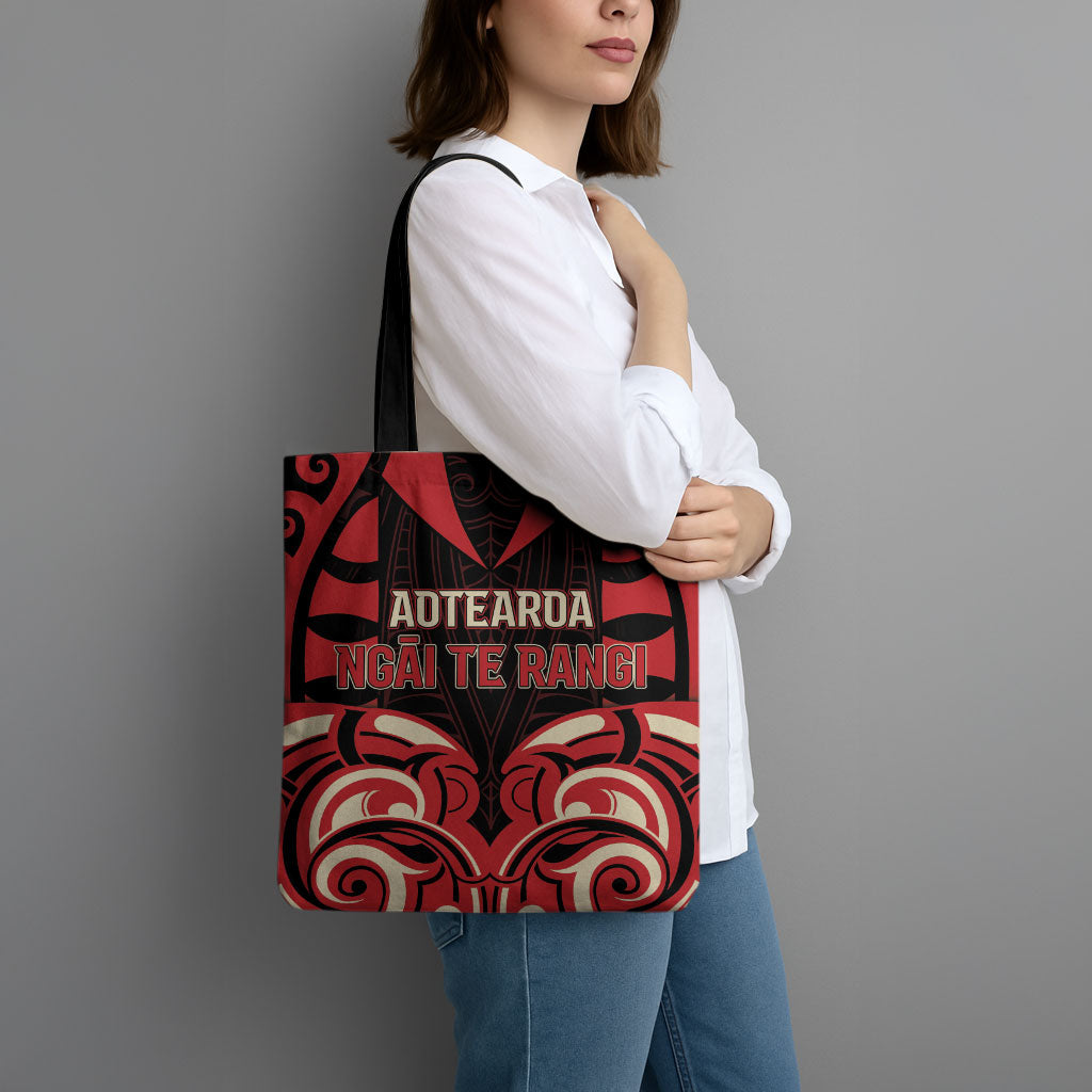 Aotearoa Ngai Te Rangi Tote Bag New Zealand Traditional Maori Pattern DT05 - Polynesian Pride