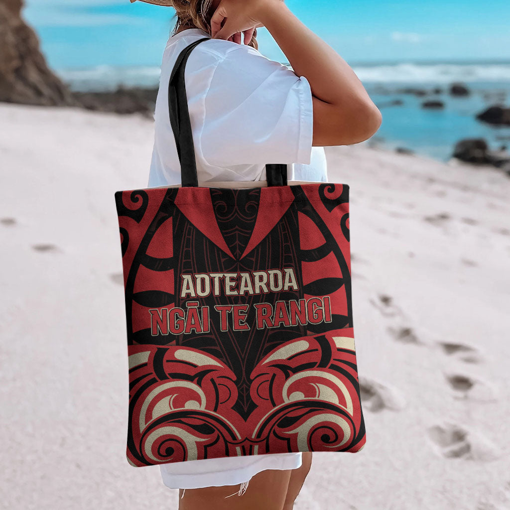 Aotearoa Ngai Te Rangi Tote Bag New Zealand Traditional Maori Pattern DT05 - Polynesian Pride