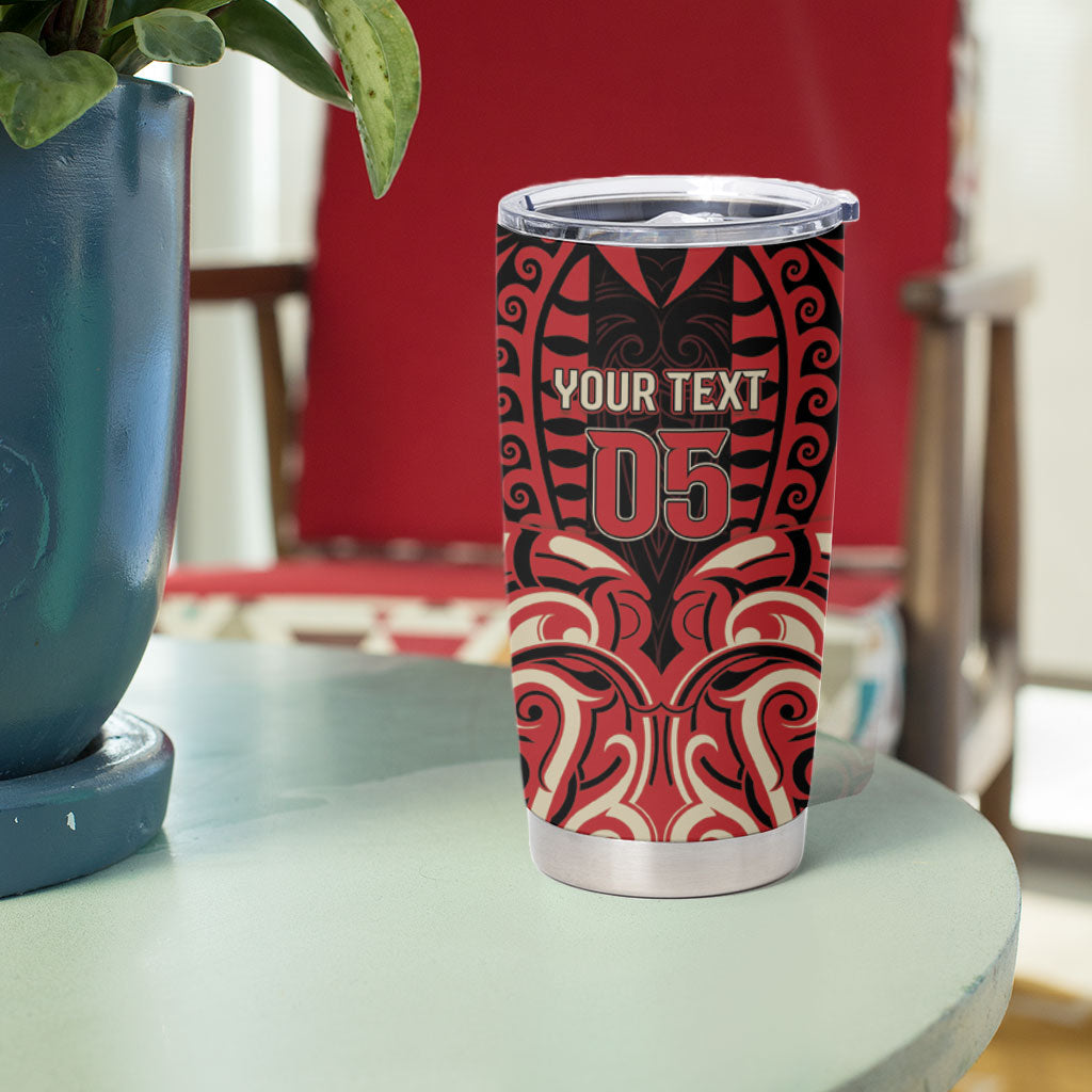 Custom Aotearoa Ngai Te Rangi Tumbler Cup New Zealand Traditional Maori Pattern DT05 - Polynesian Pride