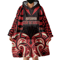 Custom Aotearoa Ngai Te Rangi Wearable Blanket Hoodie New Zealand Traditional Maori Pattern DT05 - Polynesian Pride