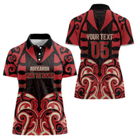 Custom Aotearoa Ngai Te Rangi Women Polo Shirt New Zealand Traditional Maori Pattern DT05 - Polynesian Pride