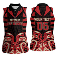 Custom Aotearoa Ngai Te Rangi Women Sleeveless Polo Shirt New Zealand Traditional Maori Pattern DT05 - Polynesian Pride