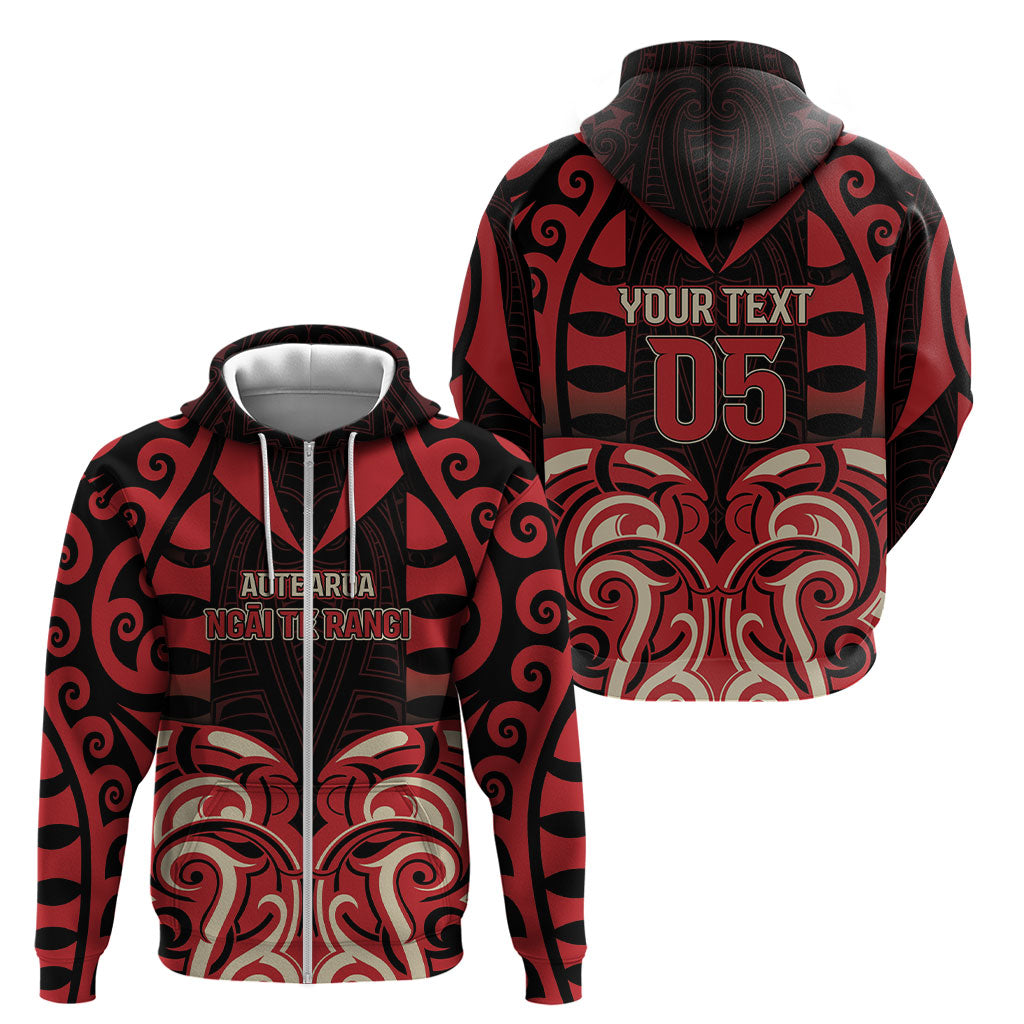 Custom Aotearoa Ngai Te Rangi Zip Hoodie New Zealand Traditional Maori Pattern DT05 - Polynesian Pride