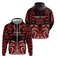 Custom Aotearoa Ngai Te Rangi Zip Hoodie New Zealand Traditional Maori Pattern DT05 - Polynesian Pride