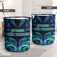 Aotearoa Ngati Ranginui Laundry Basket New Zealand Traditional Maori Pattern DT05 - Polynesian Pride