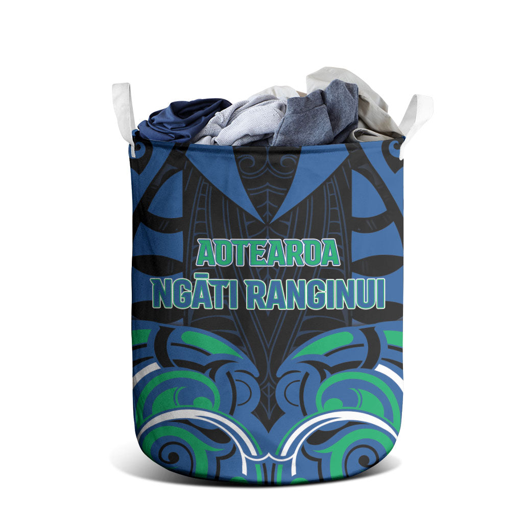 Aotearoa Ngati Ranginui Laundry Basket New Zealand Traditional Maori Pattern DT05 - Polynesian Pride