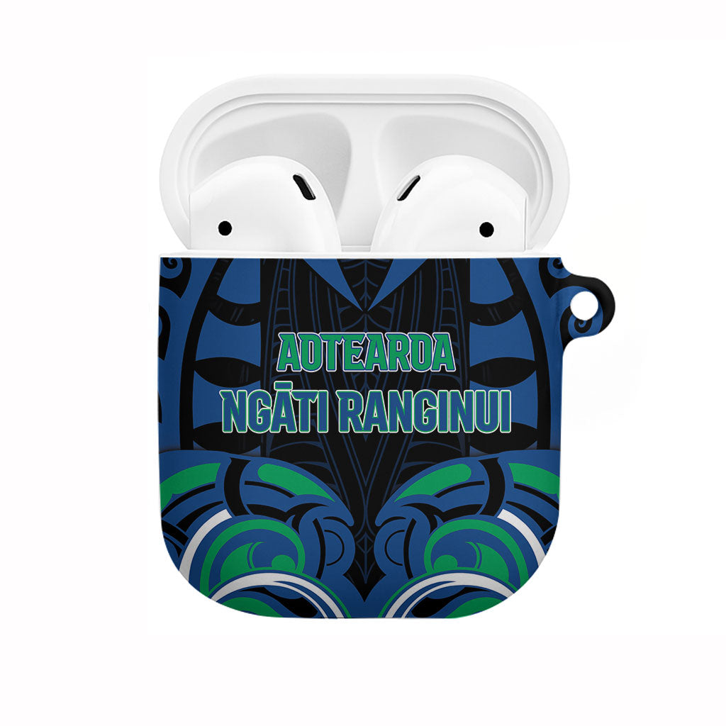 Aotearoa Ngati Ranginui AirPods Case New Zealand Traditional Maori Pattern DT05 Navy - Polynesian Pride