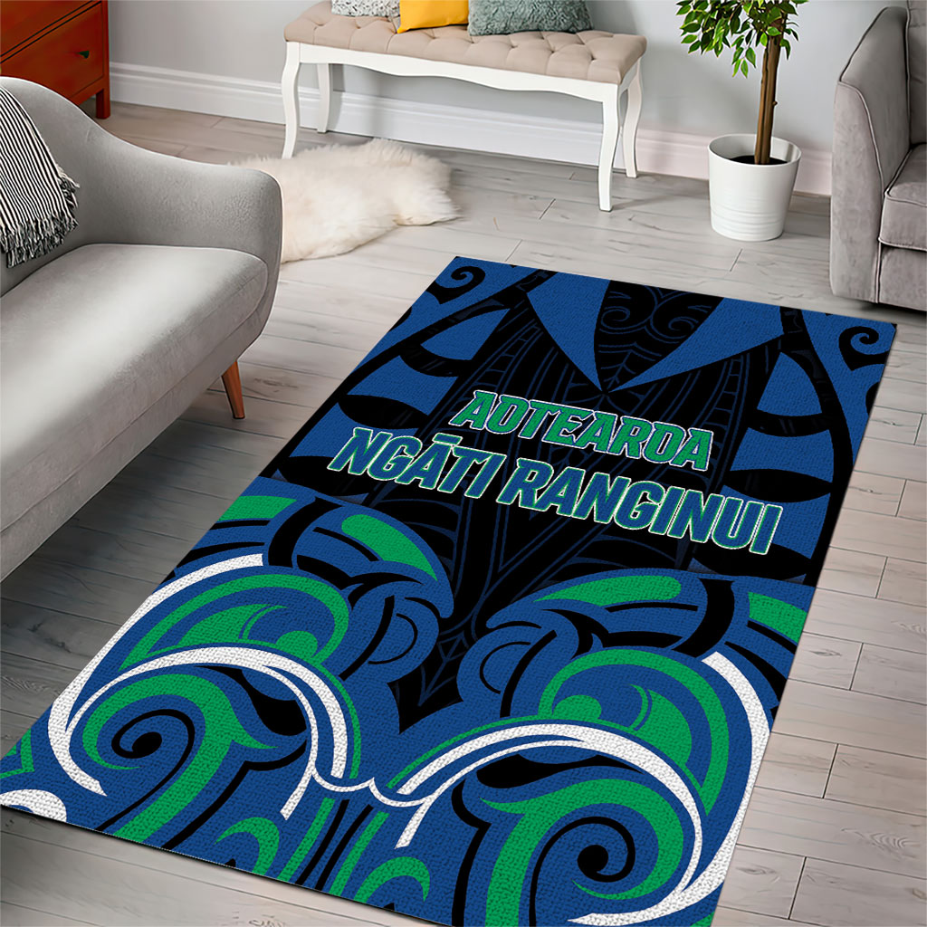 Aotearoa Ngati Ranginui Area Rug New Zealand Traditional Maori Pattern DT05 - Polynesian Pride