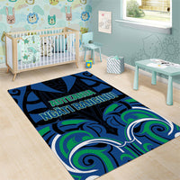 Aotearoa Ngati Ranginui Area Rug New Zealand Traditional Maori Pattern DT05 - Polynesian Pride
