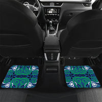 Custom Aotearoa Ngati Ranginui Car Mats New Zealand Traditional Maori Pattern DT05 Set 2pcs - Back Navy - Polynesian Pride