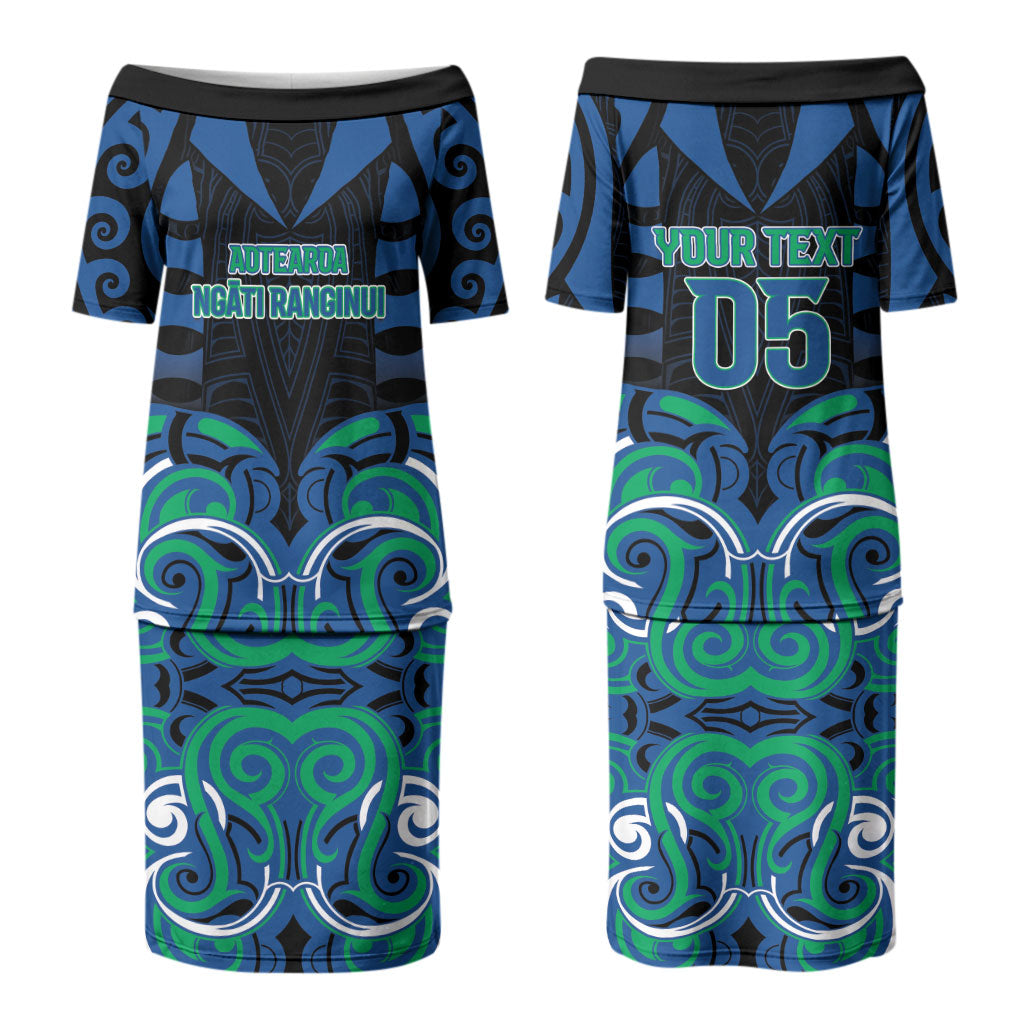 Custom Aotearoa Ngati Ranginui Couples Matching Puletasi and Hawaiian Shirt New Zealand Traditional Maori Pattern DT05 - Polynesian Pride