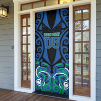 Custom Aotearoa Ngati Ranginui Door Cover New Zealand Traditional Maori Pattern DT05 - Polynesian Pride