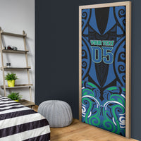 Custom Aotearoa Ngati Ranginui Door Cover New Zealand Traditional Maori Pattern DT05 - Polynesian Pride