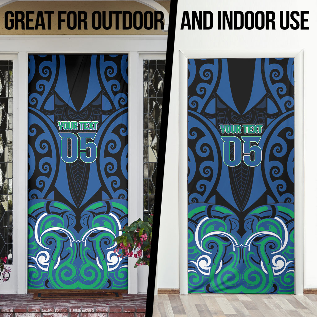 Custom Aotearoa Ngati Ranginui Door Cover New Zealand Traditional Maori Pattern DT05 - Polynesian Pride