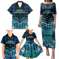 Custom Aotearoa Ngati Ranginui Family Matching Puletasi and Hawaiian Shirt New Zealand Traditional Maori Pattern DT05 - Polynesian Pride