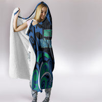 Aotearoa Ngati Ranginui Hooded Blanket New Zealand Traditional Maori Pattern DT05 - Polynesian Pride