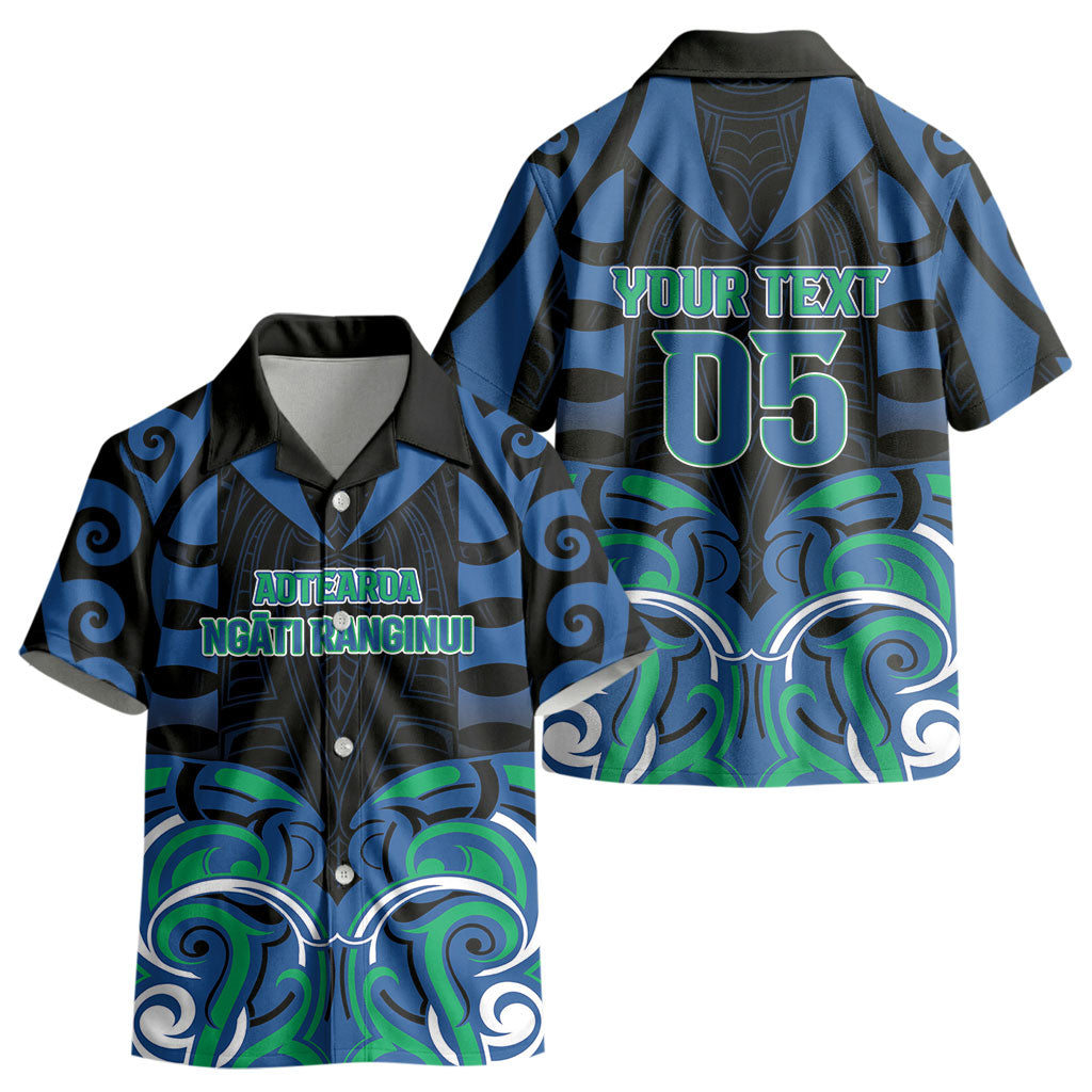 Custom Aotearoa Ngati Ranginui Kid Hawaiian Shirt New Zealand Traditional Maori Pattern DT05 - Polynesian Pride
