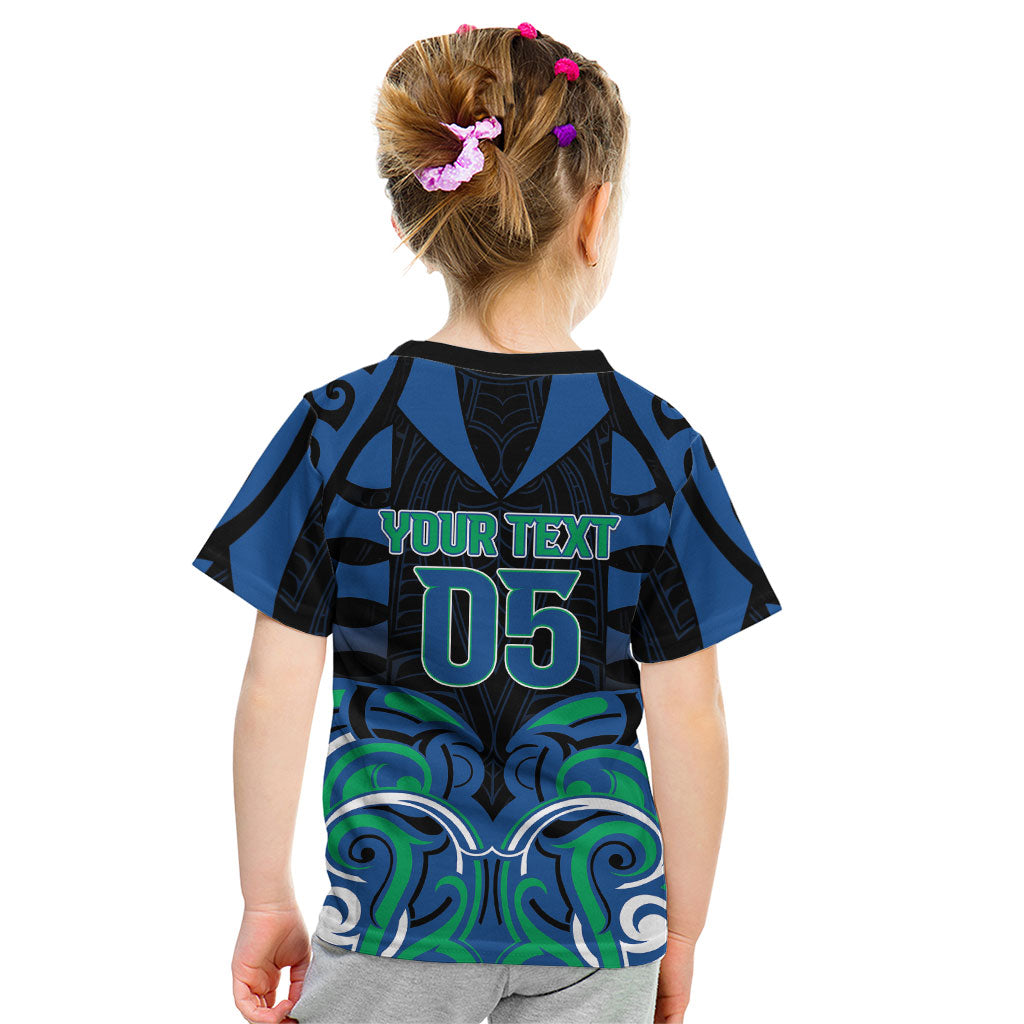 Custom Aotearoa Ngati Ranginui Kid T Shirt New Zealand Traditional Maori Pattern DT05 - Polynesian Pride