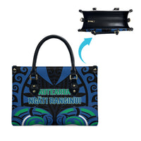 Aotearoa Ngati Ranginui Leather Bag New Zealand Traditional Maori Pattern DT05 - Polynesian Pride