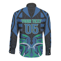 Custom Aotearoa Ngati Ranginui Long Sleeve Button Shirt New Zealand Traditional Maori Pattern DT05 - Polynesian Pride