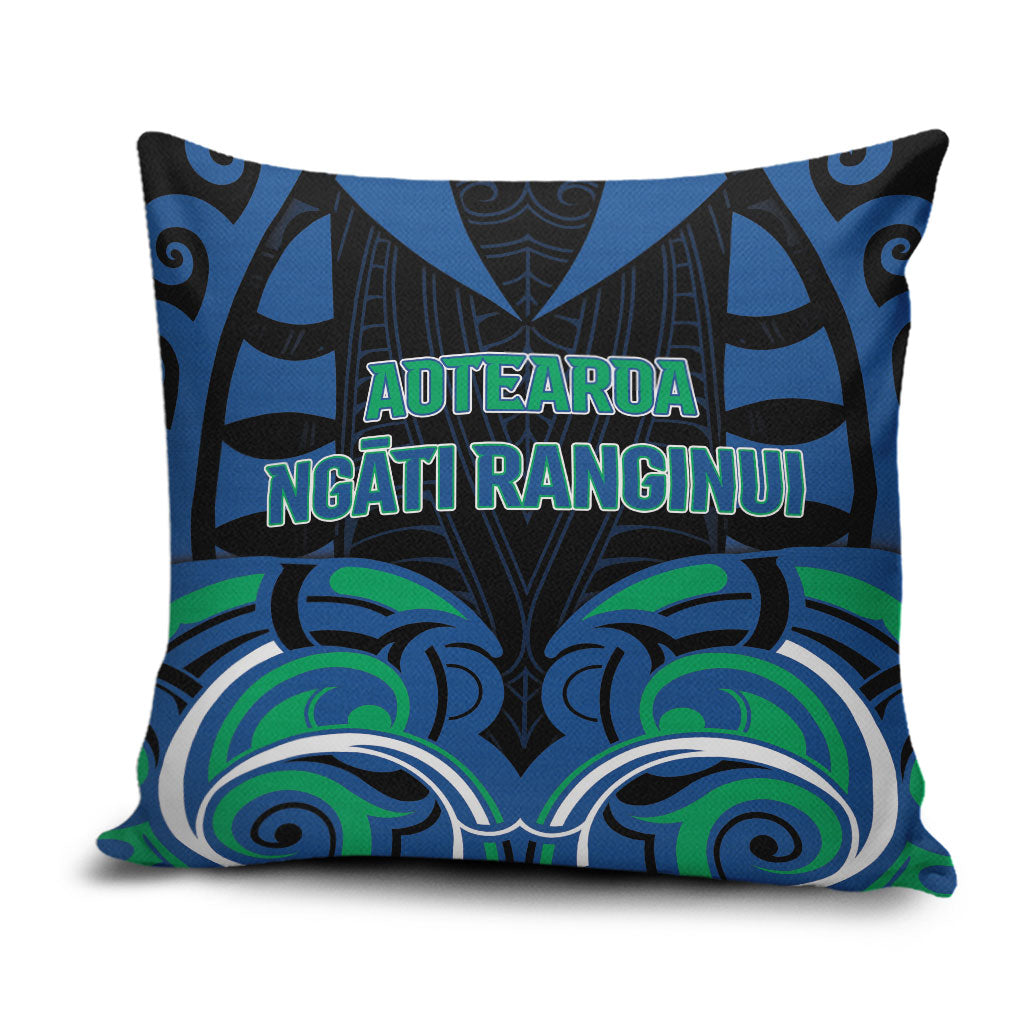 Aotearoa Ngati Ranginui Pillow Cover New Zealand Traditional Maori Pattern DT05 Navy - Polynesian Pride
