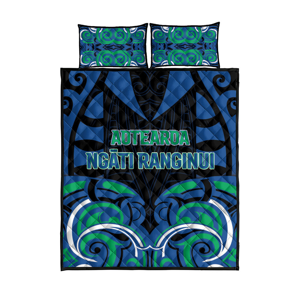Aotearoa Ngati Ranginui Quilt Bed Set New Zealand Traditional Maori Pattern DT05 - Polynesian Pride