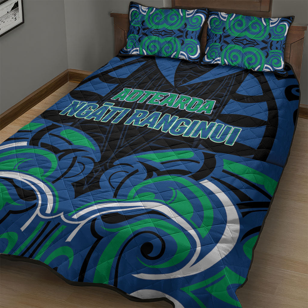 Aotearoa Ngati Ranginui Quilt Bed Set New Zealand Traditional Maori Pattern DT05 - Polynesian Pride