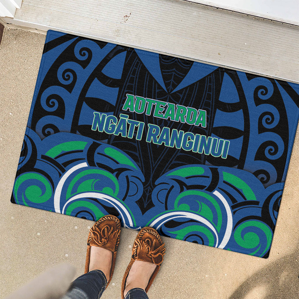 Aotearoa Ngati Ranginui Rubber Doormat New Zealand Traditional Maori Pattern DT05 - Polynesian Pride