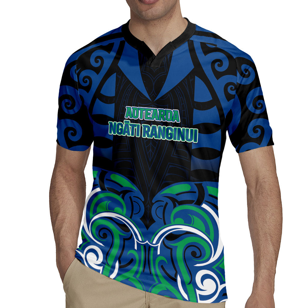 Custom Aotearoa Ngati Ranginui Rugby Jersey New Zealand Traditional Maori Pattern DT05 - Polynesian Pride