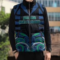 Custom Aotearoa Ngati Ranginui Sleeveless Puffer Jacket New Zealand Traditional Maori Pattern DT05 - Polynesian Pride