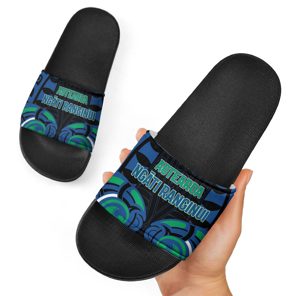Aotearoa Ngati Ranginui Slide Sandals New Zealand Traditional Maori Pattern DT05 - Polynesian Pride