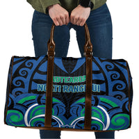 Aotearoa Ngati Ranginui Travel Bag New Zealand Traditional Maori Pattern DT05 Navy - Polynesian Pride