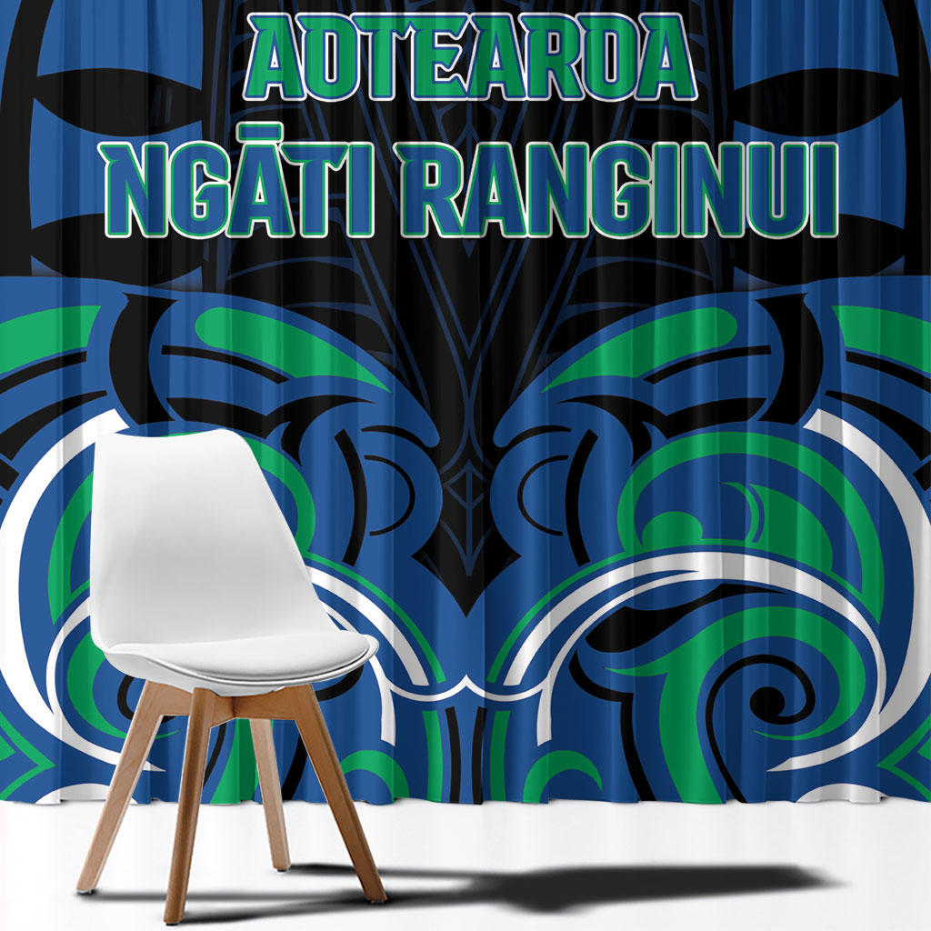 Aotearoa Ngati Ranginui Window Curtain New Zealand Traditional Maori Pattern DT05 - Polynesian Pride
