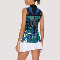 Custom Aotearoa Ngati Ranginui Women Sleeveless Polo Shirt New Zealand Traditional Maori Pattern DT05 - Polynesian Pride