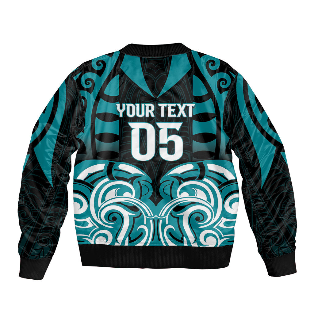 Custom Aotearoa Tapuika Bomber Jacket New Zealand Traditional Maori Pattern DT05 - Polynesian Pride