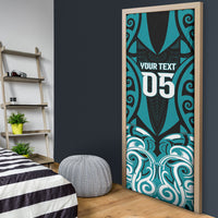 Custom Aotearoa Tapuika Door Cover New Zealand Traditional Maori Pattern DT05 - Polynesian Pride