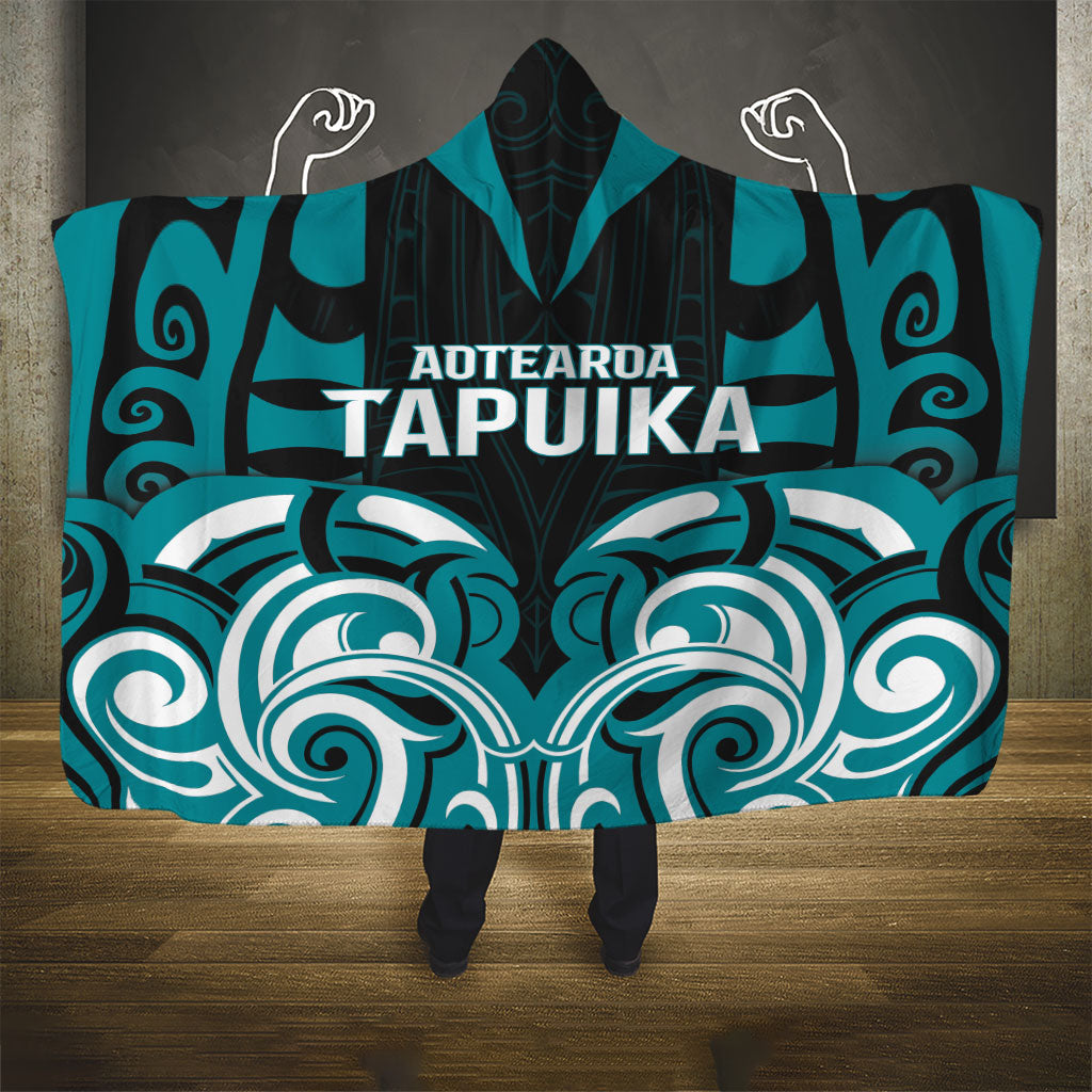 Aotearoa Tapuika Hooded Blanket New Zealand Traditional Maori Pattern DT05 - Polynesian Pride