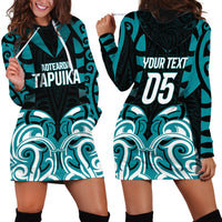Custom Aotearoa Tapuika Hoodie Dress New Zealand Traditional Maori Pattern DT05 - Polynesian Pride