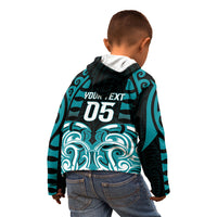Custom Aotearoa Tapuika Kid Hoodie New Zealand Traditional Maori Pattern DT05 - Polynesian Pride