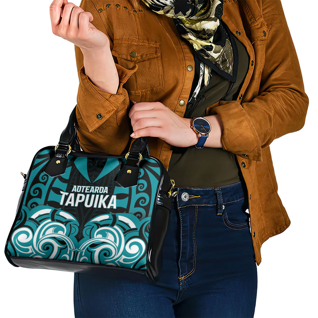 Aotearoa Tapuika Shoulder Handbag New Zealand Traditional Maori Pattern DT05 - Polynesian Pride