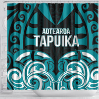 Aotearoa Tapuika Shower Curtain New Zealand Traditional Maori Pattern DT05 - Polynesian Pride