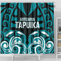 Aotearoa Tapuika Shower Curtain New Zealand Traditional Maori Pattern DT05 - Polynesian Pride