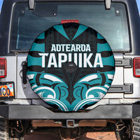 Aotearoa Tapuika Spare Tire Cover New Zealand Traditional Maori Pattern DT05 Teal - Polynesian Pride